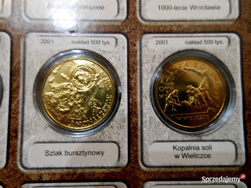 rocznik 2001 monet 2 Numizmatyka Bukowo sprzedam