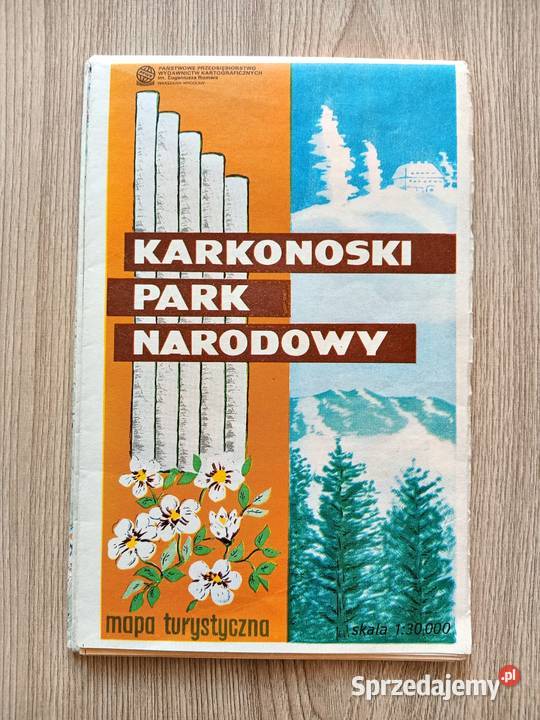Karkonoski Park Narodowy Mapa Turystyczna Plan Rok wydania 1980 Kraków