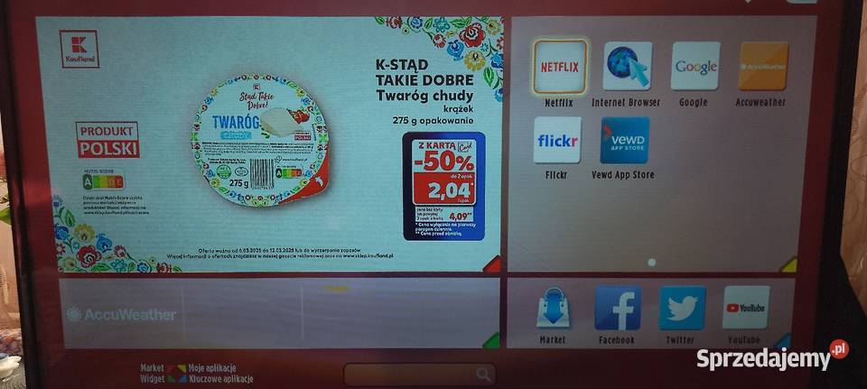 Telewizor Hitachi 40 Smart Wifi Netflix DVBT2 Płock