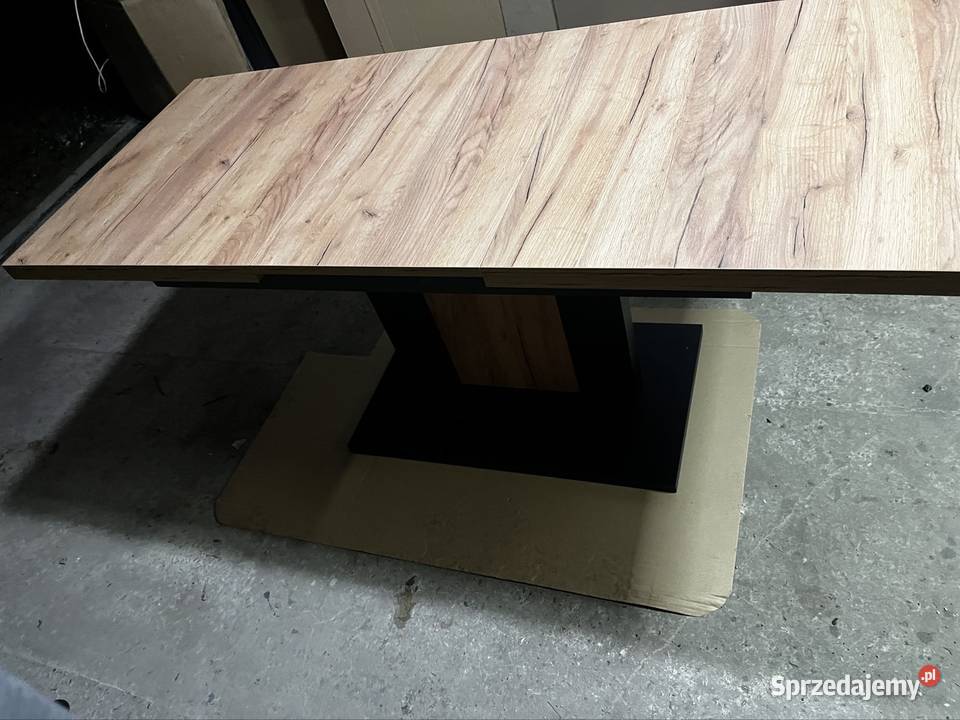 Stół stolik kawowy rozkładany kolor czarny Sosnowiec