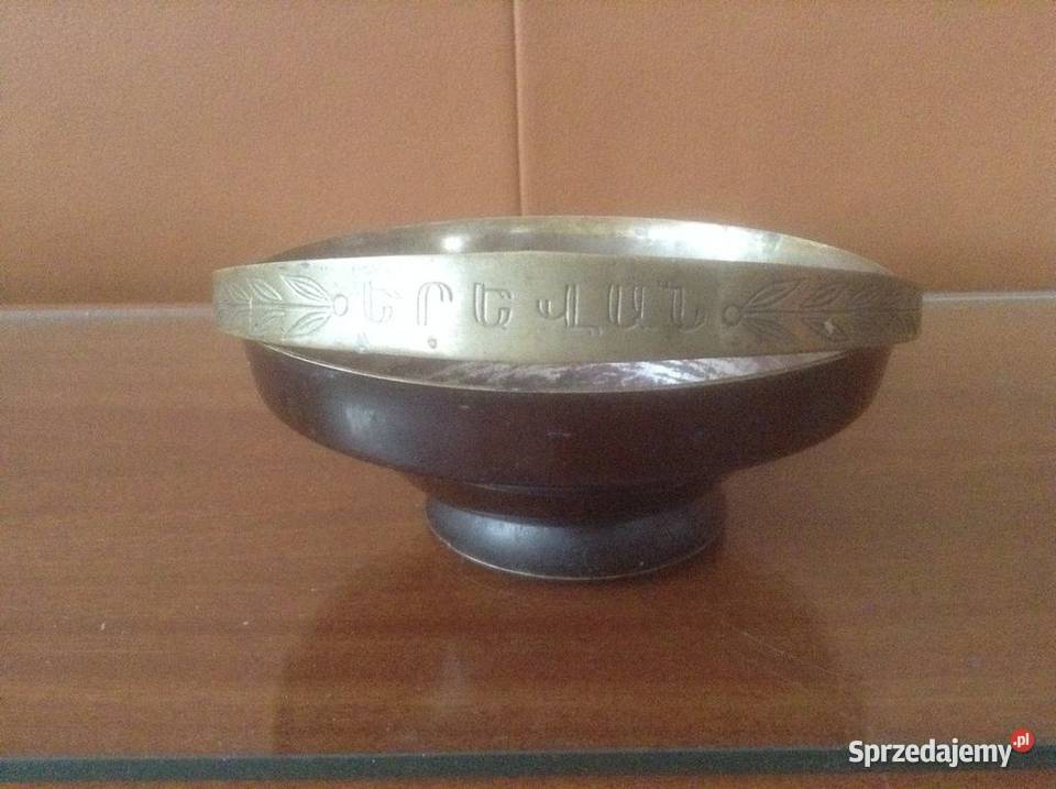 Stara cukiernica metalowa z ruchomym uchwytem Opole