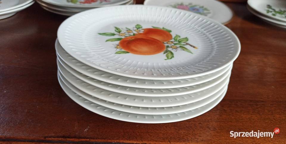 Talerzyk deserowy Hutschenreuther Brzoskwinie i Gdańsk