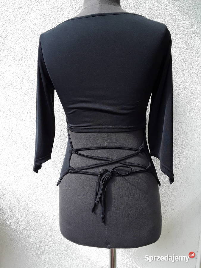Bluzka czarna r 34 półodkryte plecy czarny Warszawa