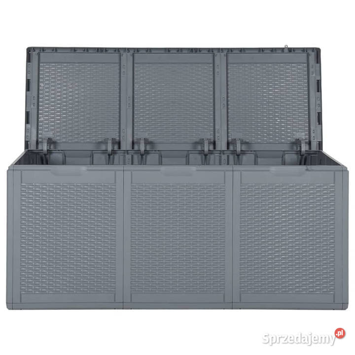 Skrzynia ogrodowa szara rattan PP 270 L WM364061 Warszawa
