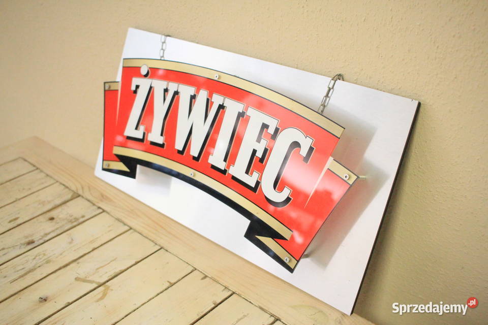 Podświetalny napis ŻYWIEC bar pub resturacja śląskie