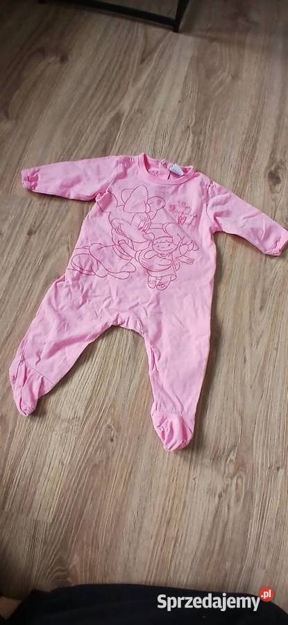 Różowy pajacyk z nadrukiem Kombinezony i śpiworki kujawsko-pomorskie