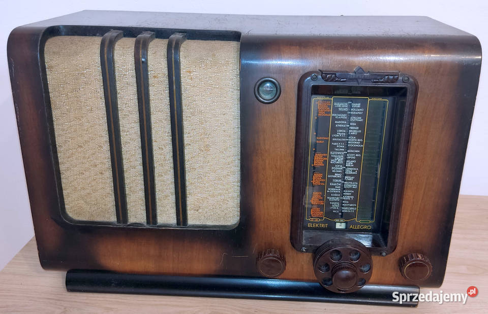 Elektrit Allegro Działające radio lampowe Kraków sprzedam