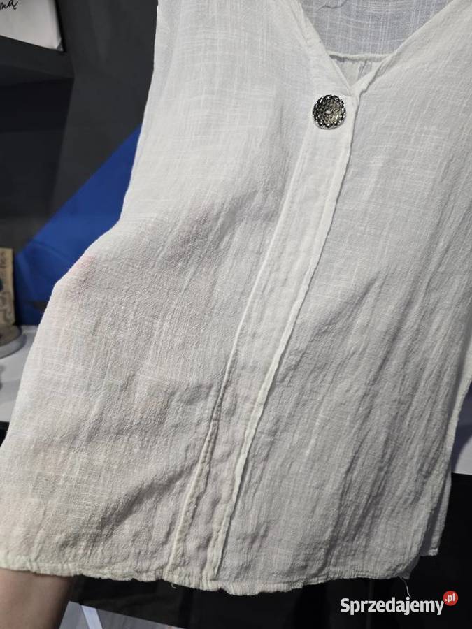 Włoska bluzka lnianobawełniana UNI do 2XL śląskie Bytom