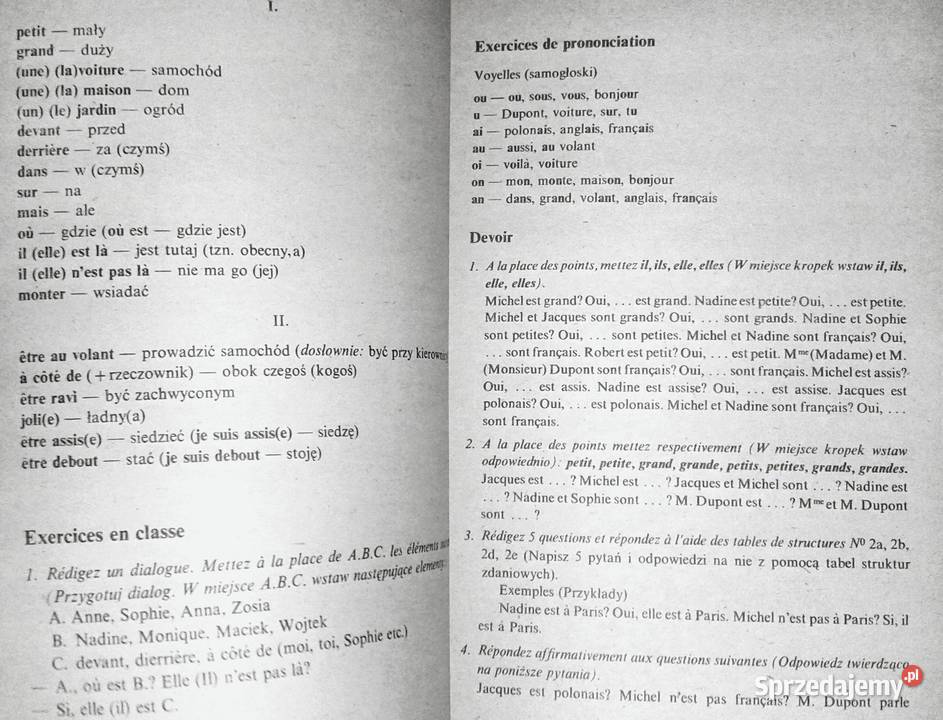 Chez les francais 12 Aleksander Milecki Rok wydania 1984 lubelskie Chełm