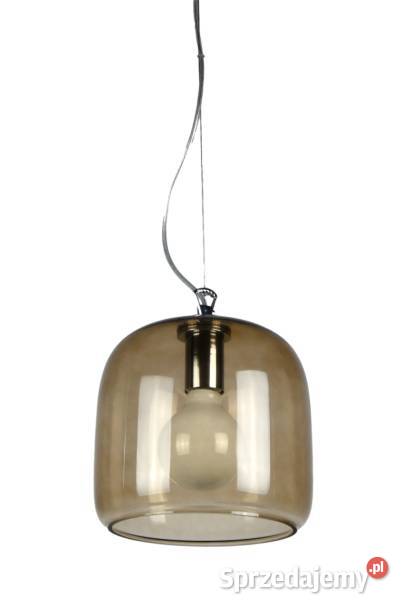 Szklana lampa wisząca walec na lince ROLLSBO kujawsko-pomorskie Nowe