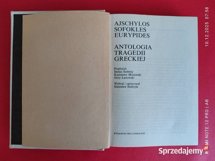 Ajschylos Sofokles Eurypides Antologia tragedii