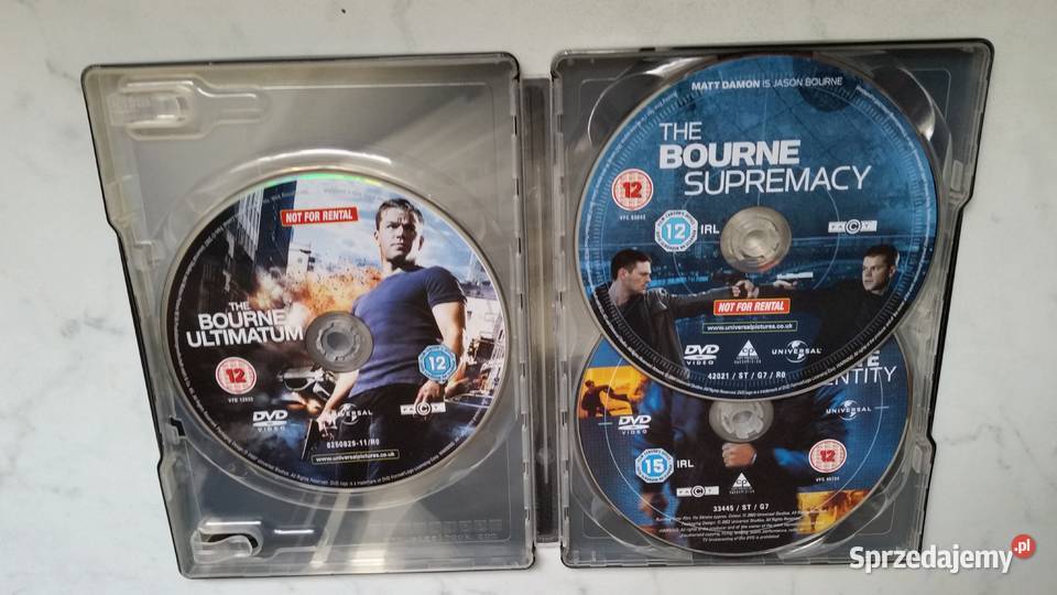 The Ultimate Bourne Collection Matt Damon 3dvd Puławy