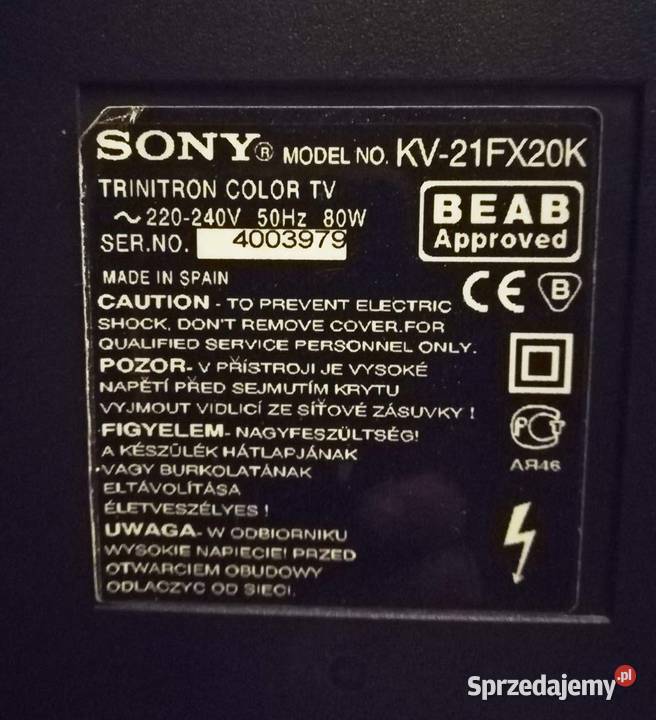 Telewizor Sony super to gry Retro Poznań