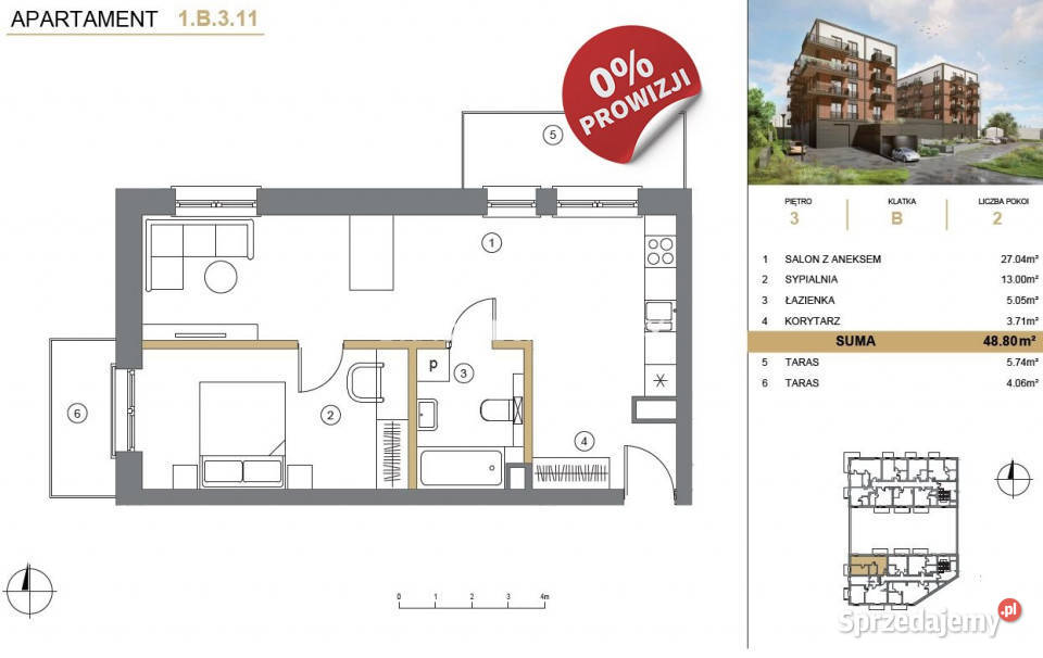 Mieszkanie Wieliczka 488m2 1 pok Piętro 3 sprzedam