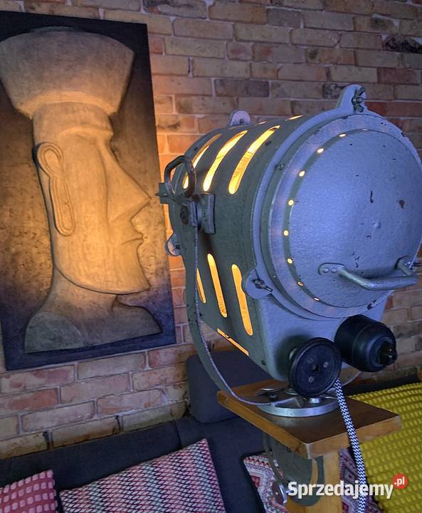 Lampa podłogowa teatralno filmowa PRL