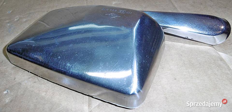 Lusterko zewnętrzne metalowe na drzwi GECO