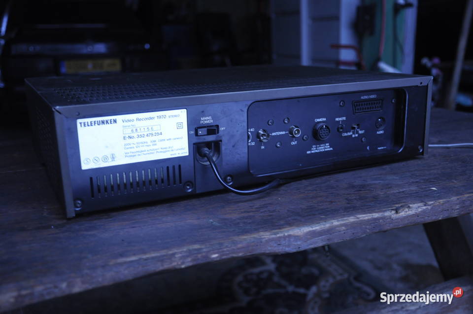 Video Recorder 1970 Telefunken Video Retro Rzeszów