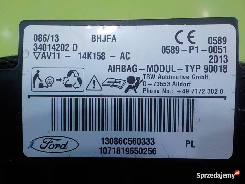 FORD B 10 B 13r 5D kurtyna powietrza lewa mazowieckie Suków