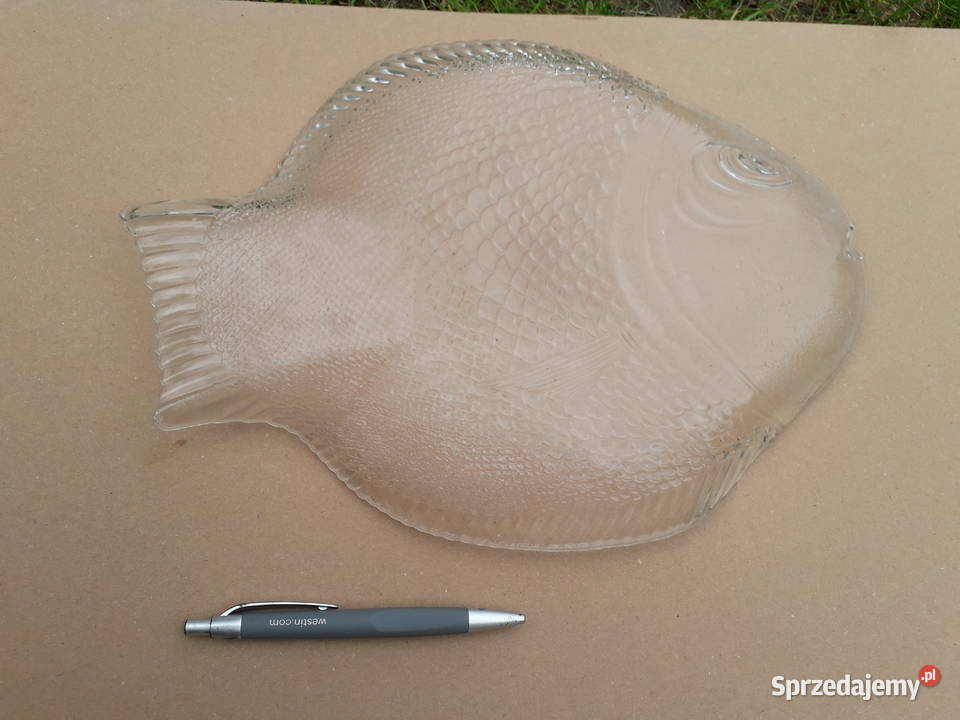 Talerz szklana patera ryba nie na ryby Warszawa sprzedam