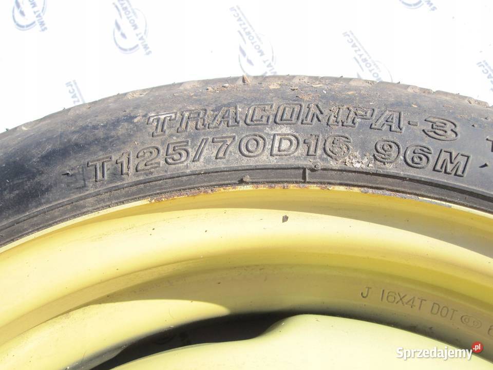 TOYOTA AVENSIS T25 PRIUS koło dojazdowe 1257016