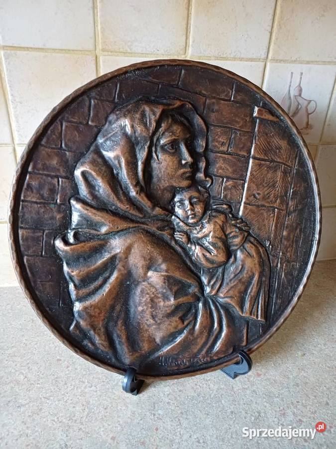 vintage relief miedziany Nowy Targ