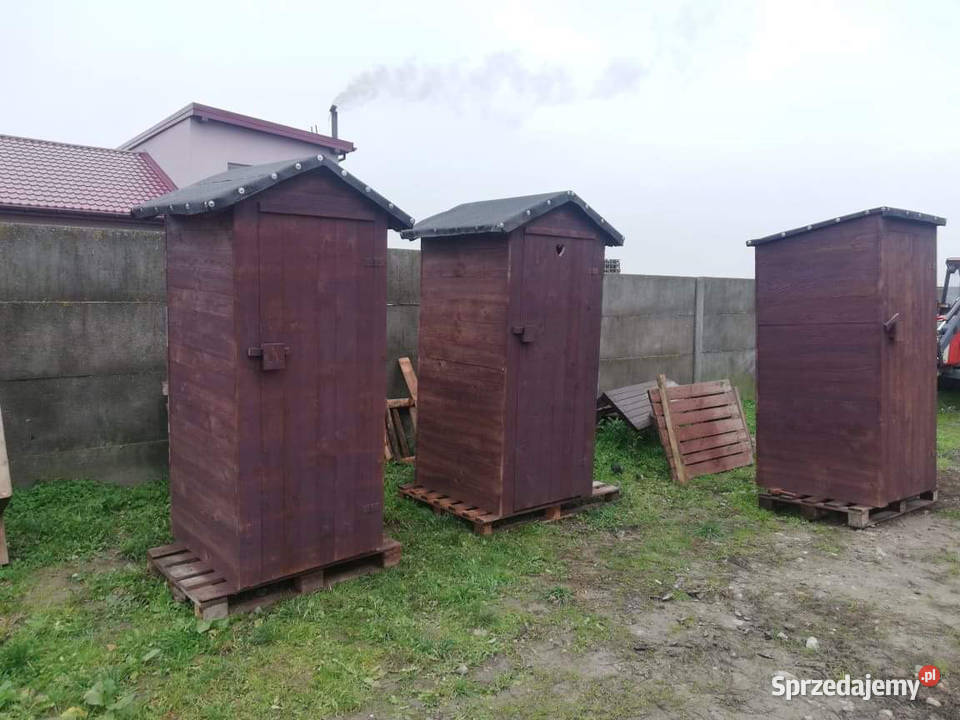 wc toaleta drewniana na budowe działke pole Sochaczew