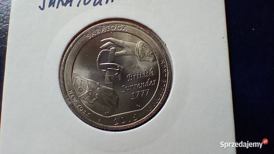 Stare monety 14 dolar 2015 D Saratoga USA Numizmatyka Lesko