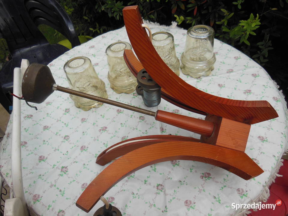 Lampa sufitowa wisząca PRL Wrocław