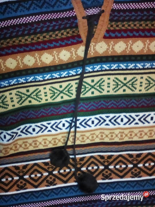 Kardigan damski w kolorach i wzorach etno Bez kaptura  Prochowice sprzedam