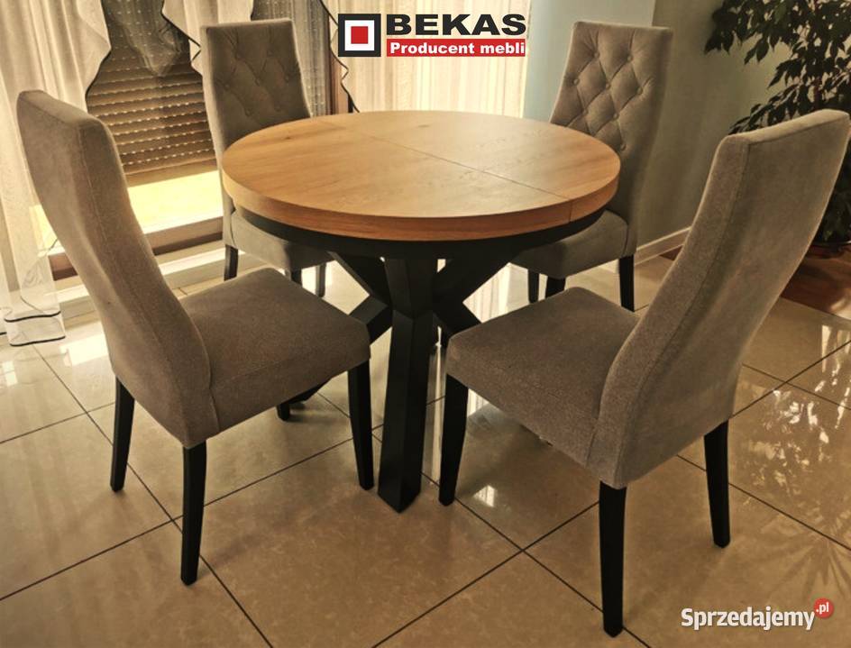 Zestaw STÓŁ Okrągły Gwiazda 4 Krzesła Warszawa