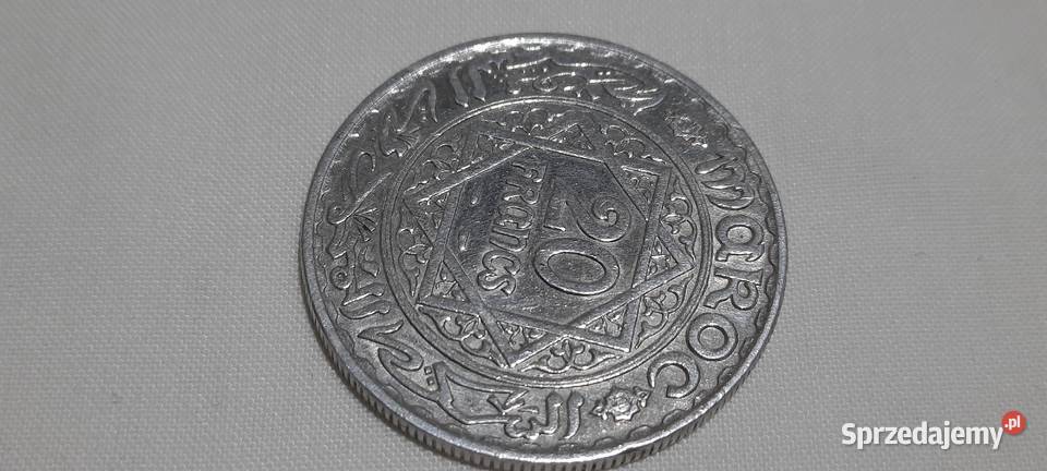 moneta Maroko 20 franków 1352 1934 mazowieckie Warszawa sprzedam