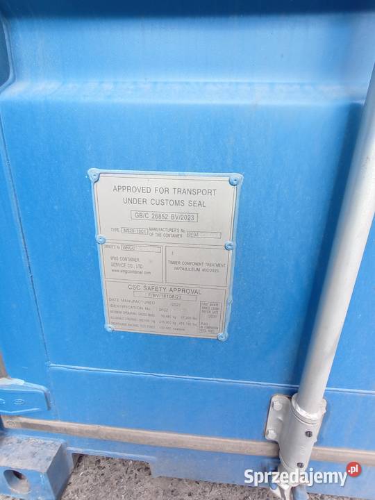 6m 20DC Kontener Morski Nowy mazowieckie