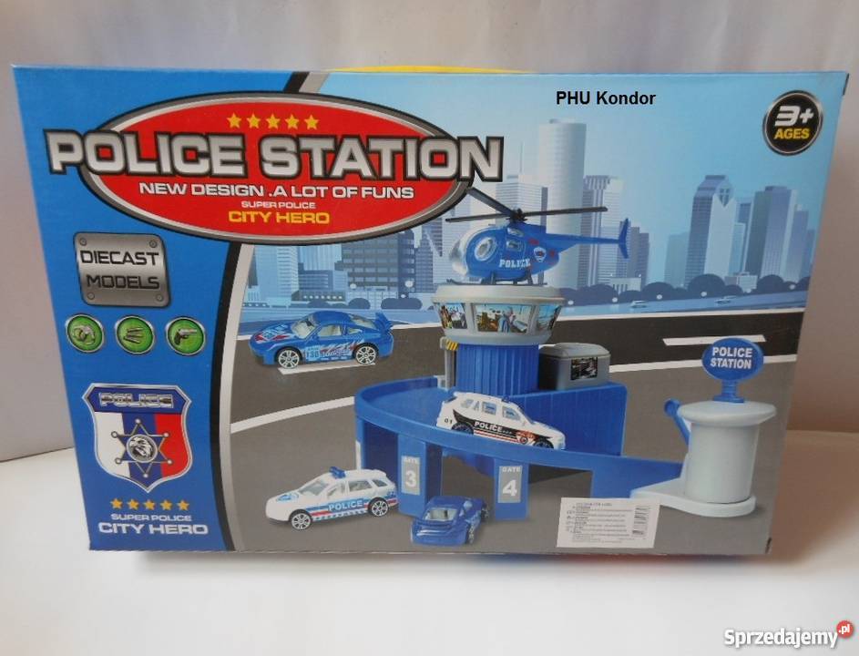 Parking Garaż policyjny Auta POLICJA Zabawka mazowieckie