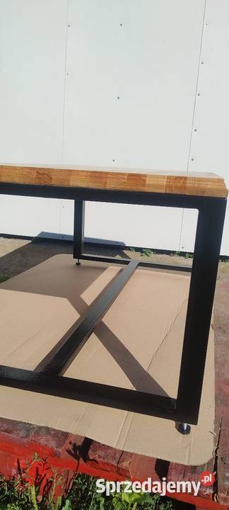 Sprzedam stolik kawowy loft blat buk profil Radom sprzedam