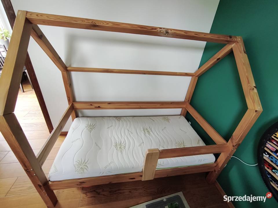 Łóżko dziecięce drewniane domek Józefów