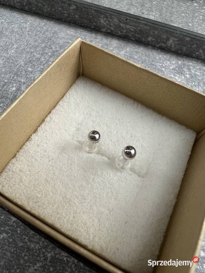 Kolczyki srebrne kulki kulka Kolczyki