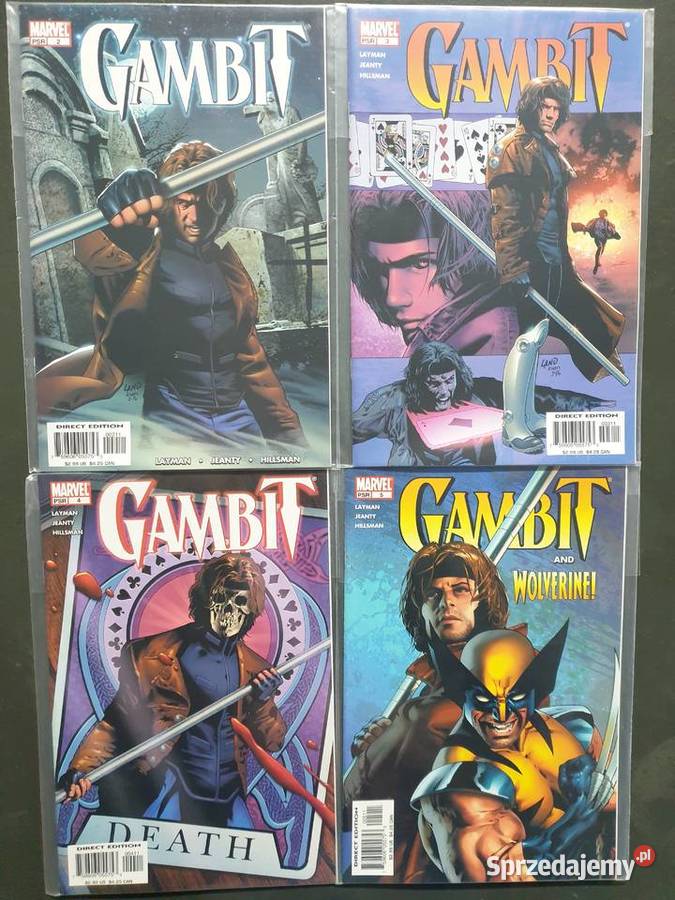 Gambit 4 oryginalne komiksy Marvel USA Komiksy Gdynia