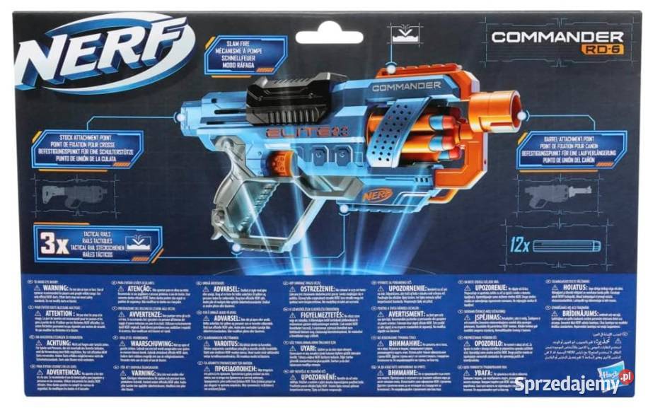 WYRZUTNIA NERF ELITE 20 COMMANDER RD6 mazowieckie Warszawa