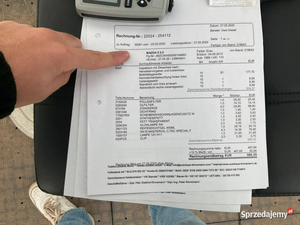 Mazda 5 Mocna benzyna klimatronik 7 miejsc tempomat pomorskie Wejherowo