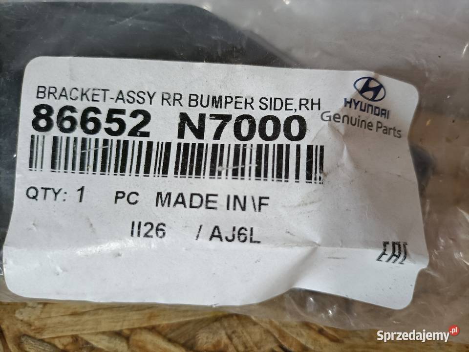 HYUNDAI TUCSON IV ŚLIZG MOCOWANIE ZDERZAKA PRAWY Części montażowe Pleszew