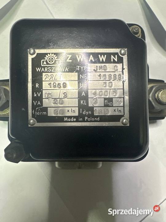 Przekładnik prądowy ZWAWN 4005 PRLT z 1969r