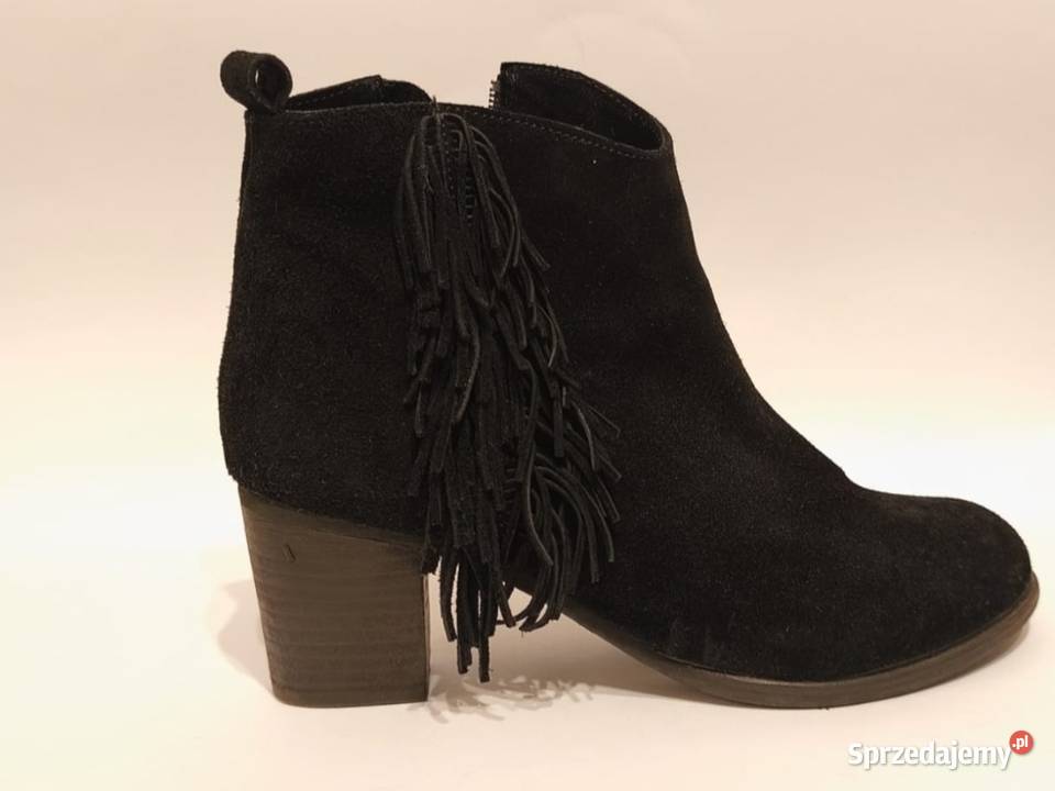 Botki z naturalnego zamszu Nadarzyn