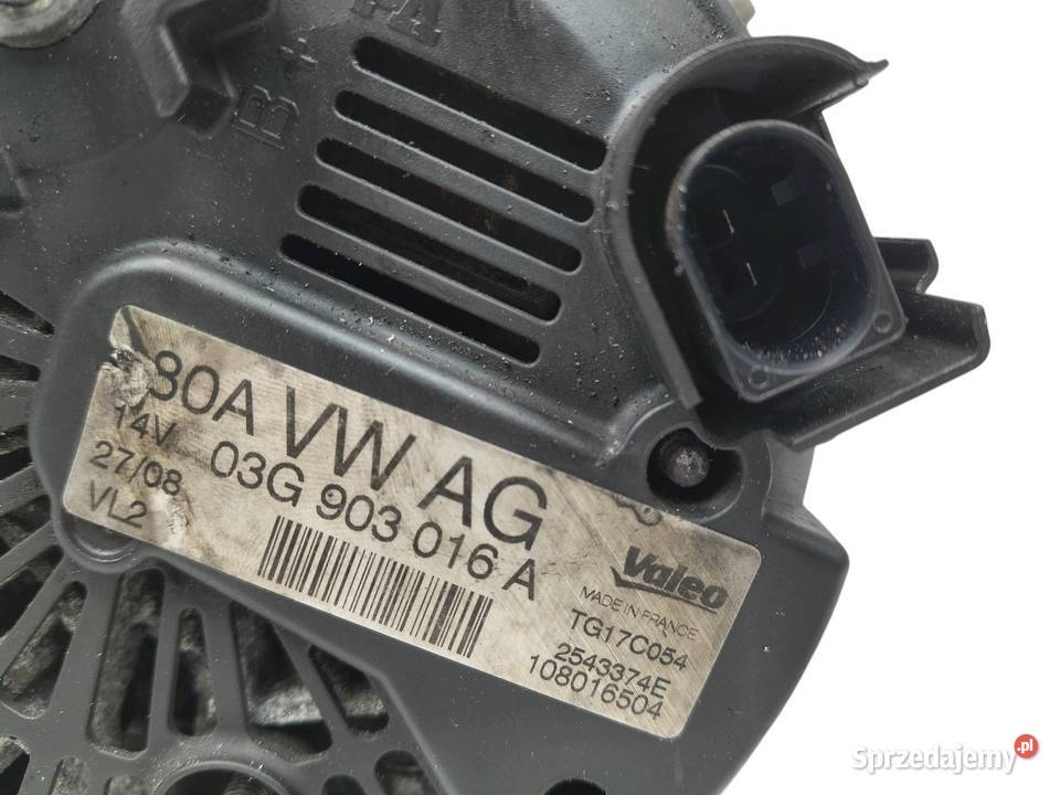 ALTERNATOR Audi A4 B7 A6 C6 20 TDI Valeo Motoryzacja lubelskie Chełm