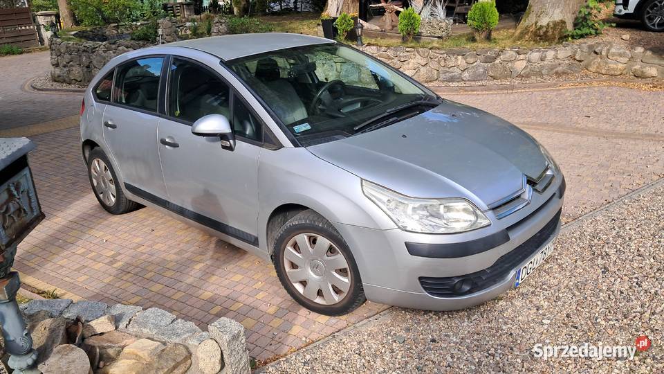 CITROEN C4 14i 16v 109 klima stan b 2 właściciel srebrny C4 Głogów