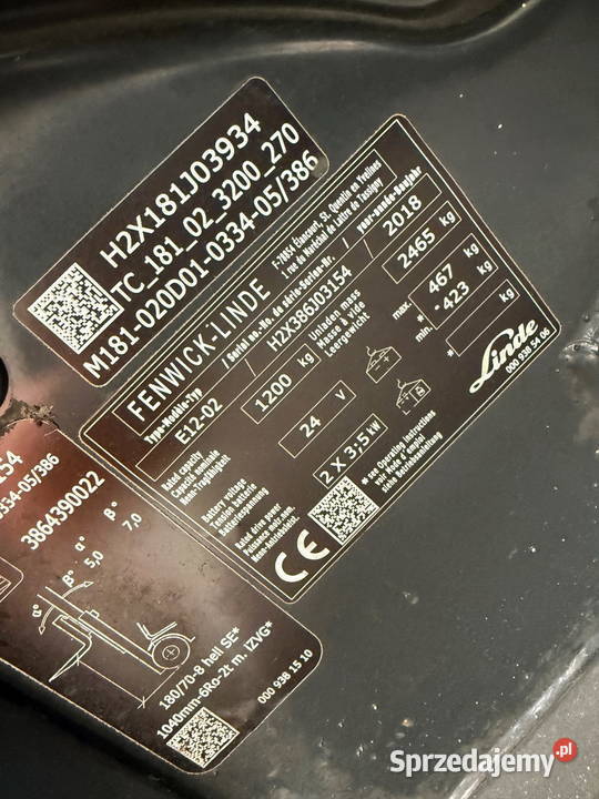 wózek widłowy elektryczny LINDE E12 EVO 1200 Działoszyn