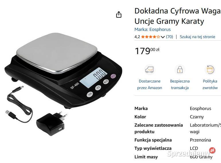 Waga elektroniczna kuchenna szkolna tanio Kraków