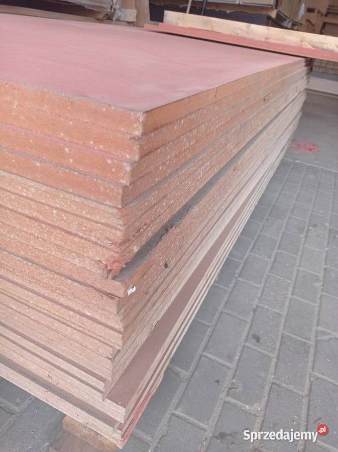 MDF 22 mm 2440x1220 czerwony ognioodporny Pozostałe Brzeźno sprzedam
