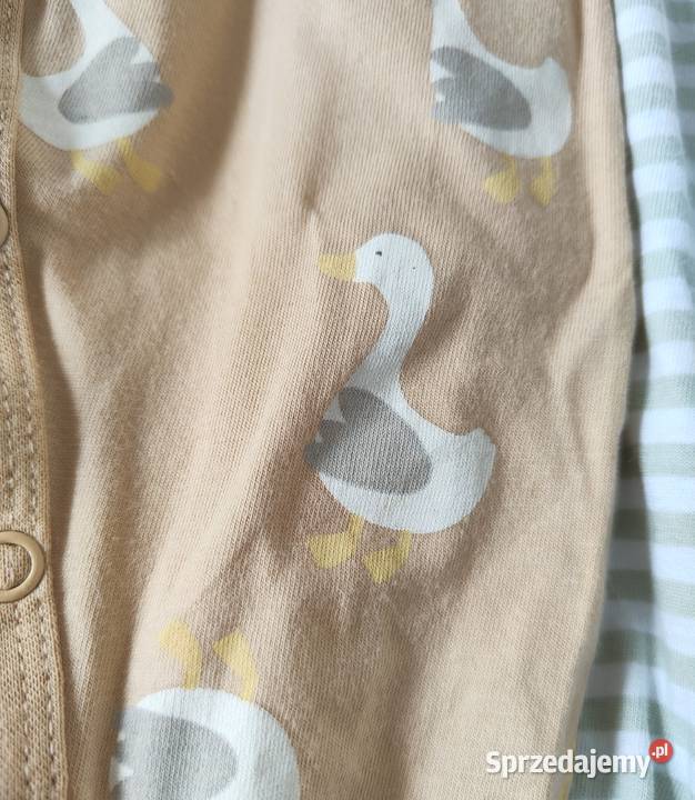 Pajacyki niemowlęce Sinsay 56 piżamy 2 pack gęsi Odzież Szczecin