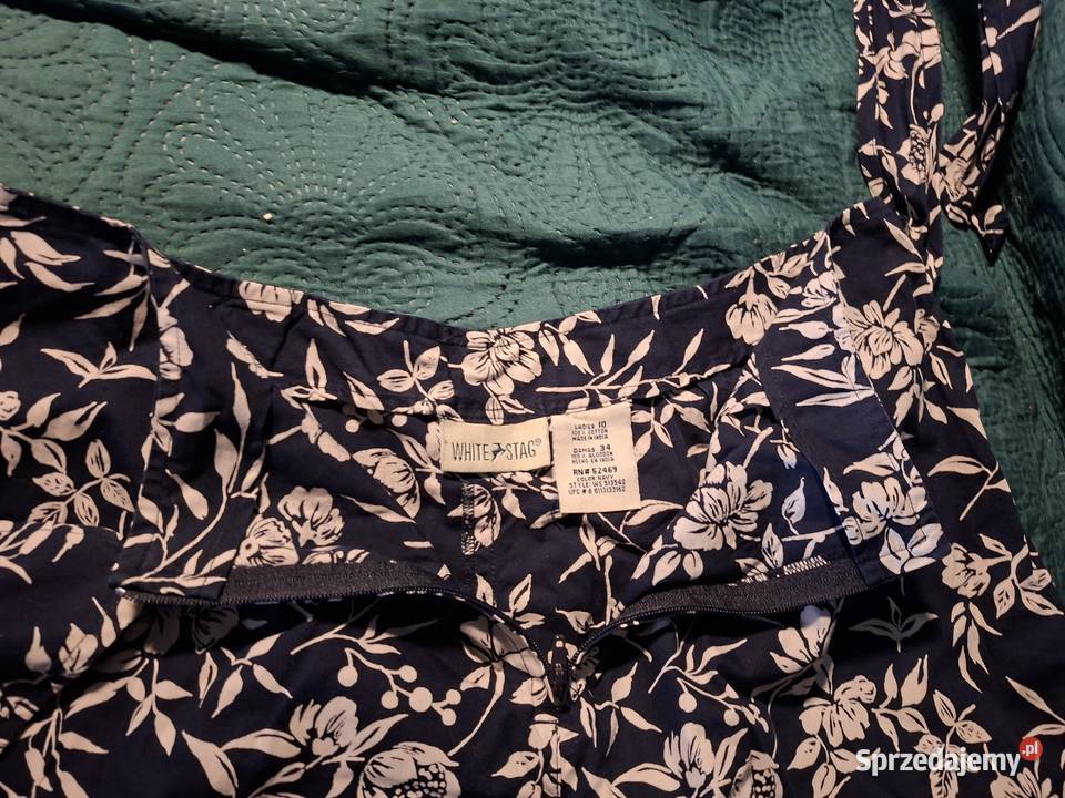 Spódniczko spodenki bawełna granatowobiałe M Kraków