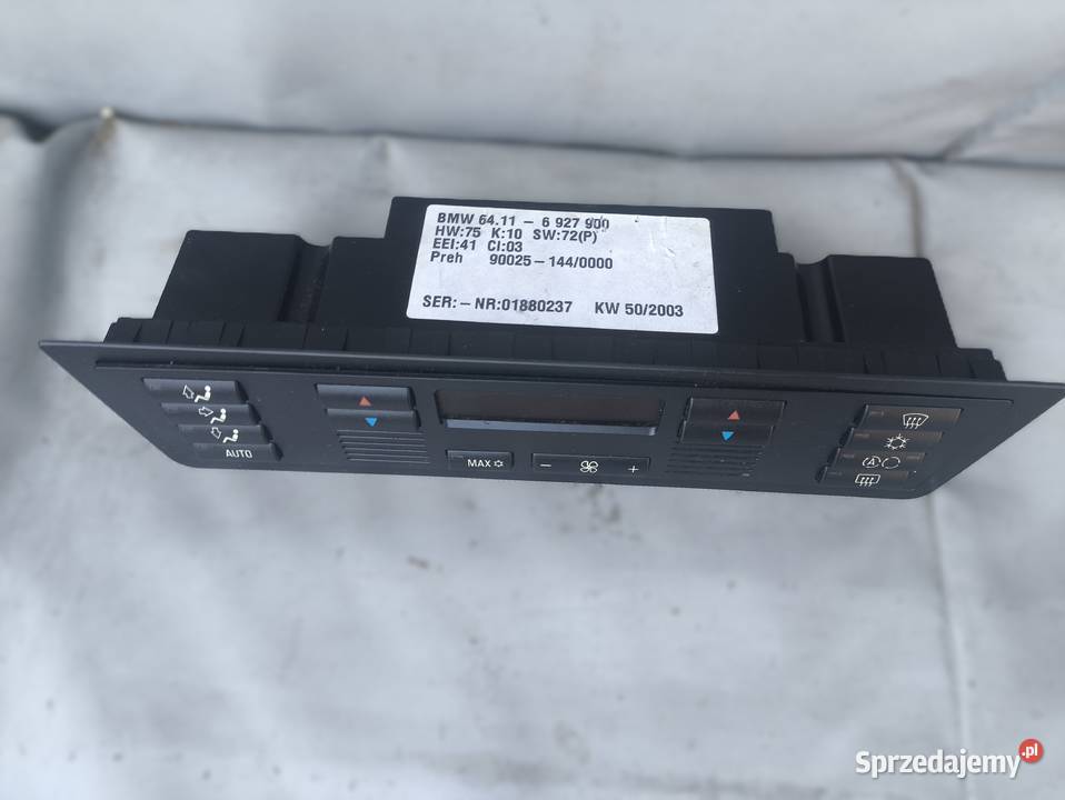 BMW X5 E53 PANEL KLIMATYZACJI NAWIEWU 6927900 Radom
